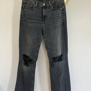 American Eagle Black Distressed Women's Jeans